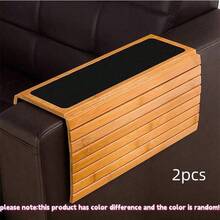 1 pieza/2 piezas Bandeja para reposabrazos de silla, Bandeja para reposabrazos de sofá, Bandeja para reposabrazos de sillón reclinable, Bandeja de sobremesa, Bandeja de reposabrazos de sofá de madera, Bandeja de reposabrazos de escritorio/silla, Caja de almacenamiento y exhibición de sobremesa, Bandeja y cuenco decorativos, Bandeja de decoración del hogar