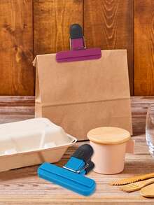 30 pezzi Clip in silicone per sacchetti di cibo - Sigillatori resistenti per snack, caffè e altro, disponibili in più colori, un must-have per la conservazione in cucina, in particolare per i sacchetti di patatine piccoli