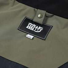 lanbu معطف ثلاثي الوظائف من الفليس مقاوم للرياح، قماش بوليستر، معطف دافئ للخارج، أخضر/أسود نقي LR0002A95001LB