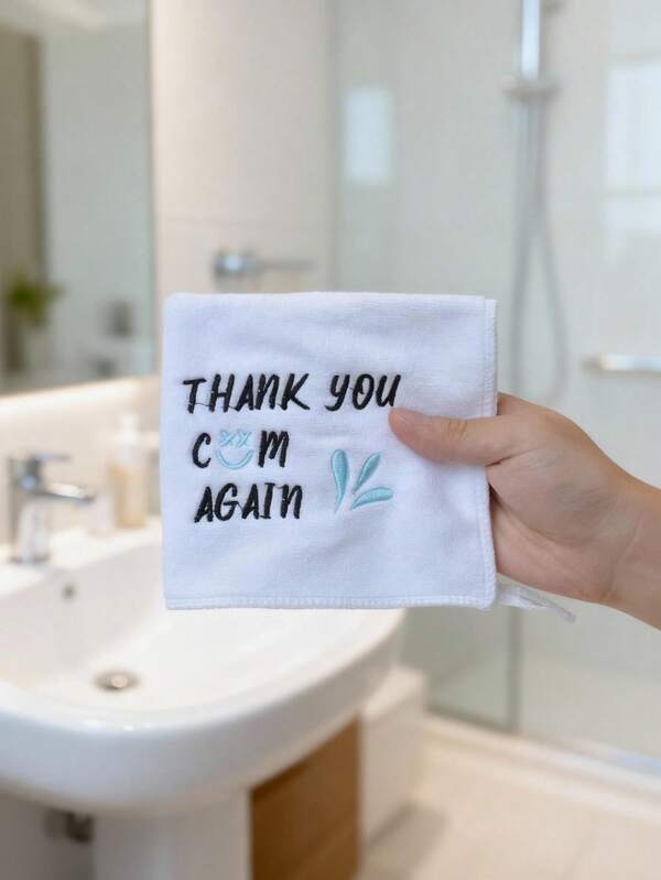 1 peça, Toalha de Mão Bordada Engraçada e Criativa de Microfibra de 12 Polegadas, Presente Humorístico para Namorada, Esposa, Adulto, Perfeito para Dia dos Namorados, Aniversário de Casamento, Ano Novo, Festa de Despedida de Solteiro(a), Decoração de Banheiro, Decoração de Natal