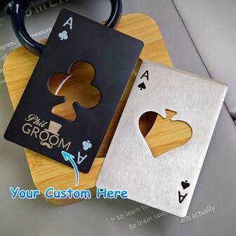 Personalized Ace Of Spades Bottle Opener Groomsmen Gift Ace Of Spades Bottle Opener Personalized Name Bottle Openers Custom Engraved Beer Bottle Opener Groomsmen Proposal Best Man Gift Christmas Gift Wedding Favor Gift