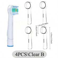 2-8 piezas Cubiertas protectoras antipolvo y coloridas para cepillos de dientes, compatibles con cabezales de repuesto de cepillos de dientes eléctricos de la serie IO. Estuche de almacenamiento higiénico y organizador de baño, accesorio esencial para viajes. - Multicolor - Ver 16