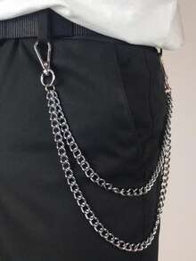 1pc Fashion Street Hip Hop Body Chain With Rhinestone Ball Pendant, Handmade Dance Decoration For Men And Women, Multifunctional Accessory - Multicolor - View 4