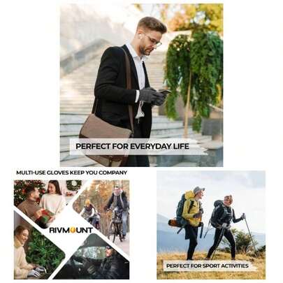 Lightweight Winter Running Gloves, Screen Anti - Slip Warm Thermal Glove Liners, Cool Weather Driving Cycling Hiking Biking Walking Sporting Women Men