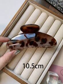 2 piezas Pinza de pelo transparente con estampado clásico de leopardo de 8 cm, elegante y retro, adecuada para trenzas, coletas, moños, apta para uso diario casual, ir y venir, vacaciones, fiestas, citas, escuela, universidad, accesorios de pelo de mujer para outfits de vacaciones