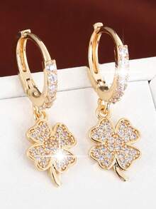 1 Pair Delicate Floral Earrings, Gentle & Fashionable Korean Style, Suitable For Daily Wear