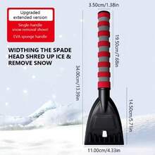 1pc Car Snow Brush Ice Scraper Sweeping Shovel For Winter Handle Auto Glass Cleaning Tool Remover Auto Windshield Accessories, Car Snow Shovel Car Snow Shovel Artifact Multifunctional Deicing Shovel Snow Scraper Snow Brush Tool Winter Snow Removal, Car Snow Removal Artifact Multifunctional Car Deicing Shovel Snow Scraper Snow Brush Tool Winter Snow Removal, Detachable, 360° Rotating
