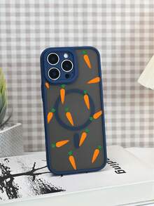 Niedlicher Karotten-Gemüse-Druck, lebendiger Foodie-Ästhetik-Chic-Stil, schützende magnetische Handyhülle, stoßfest, Geschenke für Frauen, Neuankömmling, kompatibel mit iphone17 pro max/17 pro/17/Air/16promax/16pro/16plus/16/15promax/15pro/15/14promax/14pro/14/13promax/13pro/13/12promax/12pro/12
