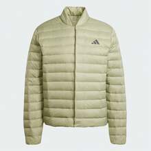 男士补丁细节拉链飞行员羽绒夹克 - 綠 - 查看 1