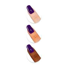 Purple Gel Polish, 0.5 Fl Oz HEMA & TPO Free Eggplant Purple Gel Nail Polish Soak Off U V LED Fall Winter Nail Art Design Manicure Salon For Women Fgirl{Inchcolor_nameinch:InchOpaque-EggplantPurpleinch} - 不透明-茄子紫 - 查看 10