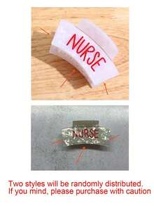 1pc Nurse-Themed Hair Claw Clip – Blood Bag Design With Heartbeat Line, Elegant & Cute Matte Finish For Women, Perfect For Nurses, Doctor Appreciation Events, Or Nurse Week Celebrations, Nurse Accessories For Work, Hair Slide, Hair Barrettes