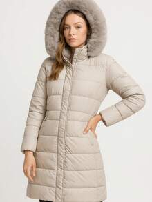SAKERS OUTDOOR CLOTHING Women Winter Coats - Beige - View 3
