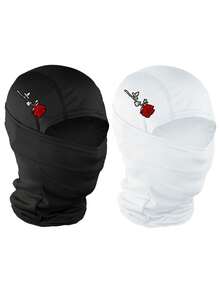 1 szt./2 szt. unisexowa kominiarka z nadrukiem, ocieplacz na szyję, oddychająca nakrycie głowy do uprawiania sportów na świeżym powietrzu, odpowiednia na codzienne wyjścia, wędrówki, wędkowanie, dojazdy do pracy