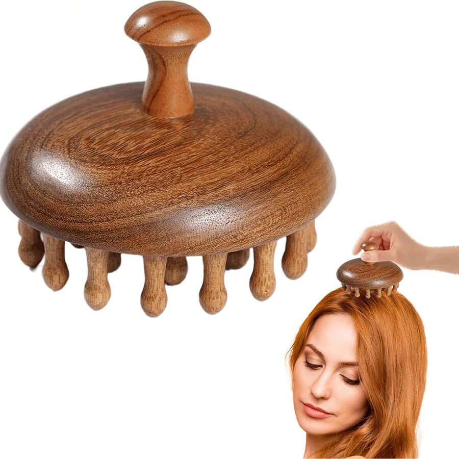 Bộ 2 lược massage gỗ đa năng kiêm dụng cụ massage da đầu - Lược tháo rời hai chức năng, phù hợp với mọi loại tóc, lông lược bằng cao su bền - Thúc đẩy sức khỏe tóc và tuần hoàn máu, thích hợp sử dụng tại salon và nhà, phụ kiện chăm sóc tóc, dụng cụ tạo kiểu tóc thanh lịch, chất lượng cao. - Nhiều màu - Xem 1