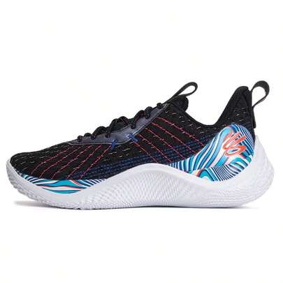 Under Armour Zapatillas de baloncesto unisex CURRY FLOW 10, modelo de colaboración deportiva casual y con firma, ligeras y cómodas con amortiguación de impactos
