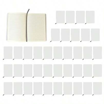 40 Pack A5 Sublimation Notebooks Blank Journal Notebooks For Note Taking Plan Making Diary Writing - School Office DIY Supplies