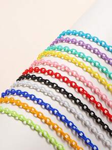 50cm Acrylkette für Armband Schmuckherstellung, Kunststoffkette DIY Schmuckzubehör