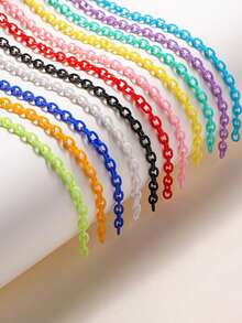 50cm Acrylkette für Armband Schmuckherstellung, Kunststoffkette DIY Schmuckzubehör