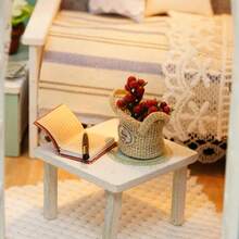 Kit de casa de muñecas en Miniatura Realista 3D Casa de Madera artesanía de la Sala con Muebles LED Luces de Regalo de cumpleaños de Navidad - 1 - Ver 7