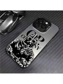 Fast EU Shipping (DE & ES) Protective Case for iPhone17  S22-S26Stilvolle Buchstaben CP Handyhülle, kompatibel mit 17, 16E, 16, 15, 14, 13, 12, 11 Mini Pro Max Air  R SMA  7 Plus, stoßfeste, mattierte Rückseite. - Schwarz - Übersicht 1