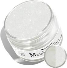 Matio Mica Powder, 1.8oz/ 50g White Pearlescent Effect Mica Powder Epoxy Resin Natural Color Pigment Soap Making, Bath, Candle Dye, Resin, Paint,Nails,Jewelry, Slime Pigment - 鑽石白 - 查看 7