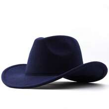 1 Women's Polyester Western Cowboy Hat, Unisex Vintage Style Hat, Silver Round Shape Decoration, Suitable For Daily Casual Wear, Western Cowboy Party, Bar Cowboy (One Size Fits All) - Silver Bull Brim Hat - View 19