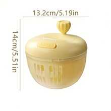 Disidratatore manuale da cucina per frutta e verdura - Centrifuga per insalata multiuso robusta con base antiscivolo, cestello per asciugatura rapida, senza elettricità necessaria, adatto per uso domestico, ristorante e commerciale - Beige/Altri colori disponibili