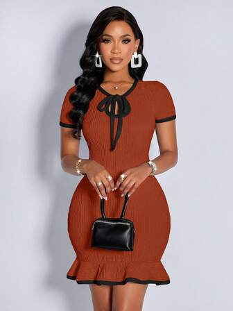 Vestido corto sexy y elegante para mujer