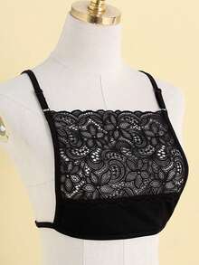 1件女士黑白胸前防走光蕾丝假领装饰内衣，适用于圣诞装饰 - 防走光領子 - 查看 18