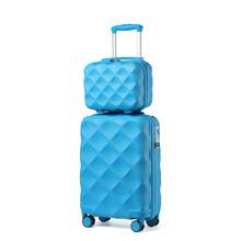 Cabin Luggage Carry On Suitcase 13 20 24 28 Inch ABS Hardshell TSA Lock Spinner Wheels Lightweight 2 3 4 Piece Set Hand Check In Travel Unisex - Blue - View 18