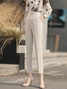 Women Pants - trắng - Xem 2