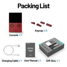 Consola de juegos Retro TRIMUI BRICK, edición Vertical, consola de Palma de código abierto, portátil, ligero, regalo trasero, consola de juegos portátil - Blanco - Ver 9