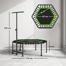 Sportnow Fitness Trampolines - Green - View 7