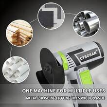 أداة كهربائية سايبوبان ، طاحونة زاوية صغيرة ، طاحونة زاوية بطارية ليثيوم ، آلة تلميع ، 12 فولت ، متوافقة مع بطارية ليثيوم 2.0 أمبير. خفيفة الوزن ومتينة ، مع وظائف إزالة الصدأ والتلميع والقطع متكاملة ، و 6 أقراص طحن للزوايا مجانية مرفقة