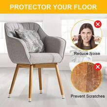 48 Pack Chair Leg Floor Protectors Small Chair Feet Protectors For Hardwood Floors Silicone Chair Leg Caps Covers Pads To Prevent Scratching And Reduce Noise During Use Ideal For Home Offices Dining Rooms And Living Spaces Fits Chair Legs From 15/16 To 1-5/16 - Clear48pack - 查看 4
