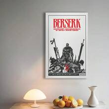 Framed  Poster V9 - 1 Piece Set Manga Art Anime Wall Print Minimalist Painting Set Of 1 Gallery Colorful Art Guts, Griffith, Casca, Judeau,Room Decor. - Random Print(隨機印花) - 查看 4