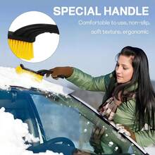 1pc Car Snow Brush Ice Scraper Sweeping Shovel For Winter Handle Auto Glass Cleaning Tool Remover Auto Windshield Accessories, Car Snow Shovel Car Snow Shovel Artifact Multifunctional Deicing Shovel Snow Scraper Snow Brush Tool Winter Snow Removal, Car Snow Removal Artifact Multifunctional Car Deicing Shovel Snow Scraper Snow Brush Tool Winter Snow Removal, Detachable, 360° Rotating