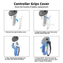 Juego de cubiertas de silicona VR para Meta/Oculus Quest 3, diseño mejorado con protección completa para Quest 3, 5 en 1 accesorios VR cubierta protectora, regalo ideal para cumpleaños y Navidad (no incluye auricular y controlador VR) (Azul)