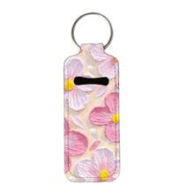 Chapsticks Holder Keychain For Lipstick, Multifunctional Lipstick Cover Keychains Clip-On Lip Balm Holder For Women Bag Accessories Useful Gifts,Leopard Lip Balm Holder Keychain Clip On Lipstick Sleeve & Lipstick Sleeve Holder For Tight-Knit Elastic Lipstick Holder Keychain