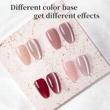Glass Cat Eye Gel Nail Polish, 0.5 Fl Oz HEMA & TPO Free Silver Holographic Glitter Shimmer Magnetic Gel Polish With Magnet Soak Off UV LED Nail Art Design Manicure Salon{Inchcolor_nameinch:InchCatEye-JellyGlassSilverinch} - 貓眼果凍玻璃銀 - 查看 6