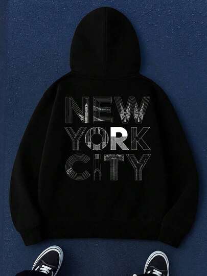 Funny Hoodies, Men's Graphic Hoodies, Black, Soft And Comfortable, Regular Fit, Casual Wear For All Seasons, Ideal Gift, Oversized Hoodie