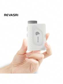 REVASRI 1000码迷你高尔夫测距仪，6倍放大，带角度开关和磁性附件，旗杆锁定防震单筒望远镜，专为年轻女性设计 - 白色 - 查看 6