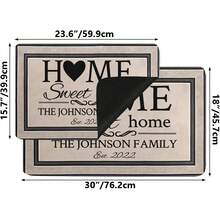 1pc 16"*24" 18"*30" Personalized Monogram Door Mats With Family Name Custom Welcome Door Mat For Front Door With Anti-Slip Backing Personalized Doormat With Initial For Home Entrance Made In USA, Perfect Gifts For Christmas New Year House Warming Home Decoration - Style-3 - View 10