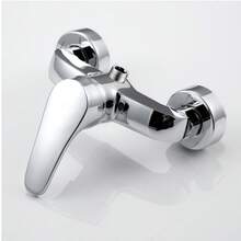 双功能镀铬不锈钢淋浴阀，陶瓷阀芯恒温混水阀，壁挂式，适用于浴室和浴缸，经典设计