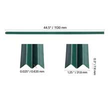 Listones de privacidad para cerca de alambre de cadena de una sola pared para cerca de 4' de alto con cierre inferior verde - PE de pared simple de 4 pies - Ver 10