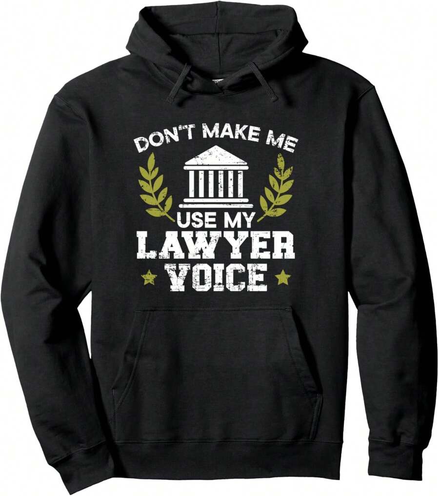 Lawyer Attorney Justice Lawesome Justice Paralegal Pullover - 黑色 - 查看 1