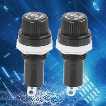 20PCS Screw Cap Fuse Holder Socket Case For Glass Tube Fuses 5x20mm - Multicolor - View 3