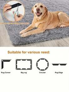 4/16pcs Non-Slip Carpet Grippers, Suitable For All Types Of Carpets. Made Of Washable PU Material, These Reusable Carpet Fasteners Effectively Prevent Carpet Shifting And Curling. - Multicolor - View 4