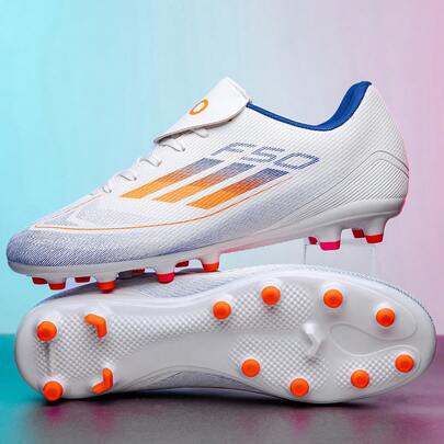 Men's Soccer Cleats Firm Ground Soccer Shoes Professional Athletic Football Shoes Indoor Outdoor Turf Training Sneakers Suitable For Both Men And Women's Soccer Shoes