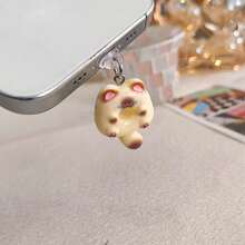 Cute Kitten Donut Resin Mobile Phone Dust Plug DIY Mobile Phone Pendant Mobile Phone Charging Port Dust Pendant - 粉紅白貓 - 查看 8